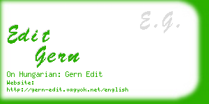 edit gern business card